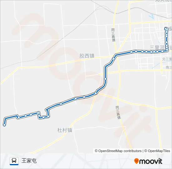 胶州25路 Bus Line Map