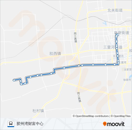 胶州26路 bus Line Map
