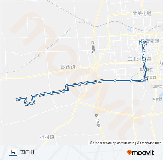 胶州26路 bus Line Map