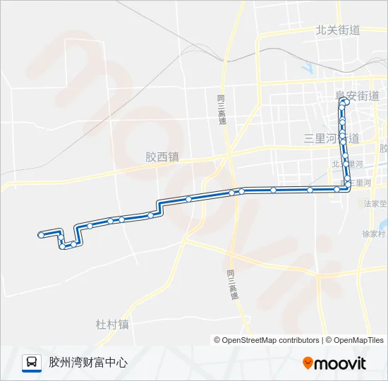 胶州26路 Bus Line Map