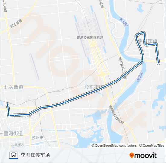 公交胶州27路的线路图