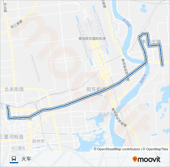 胶州27路 Bus Line Map