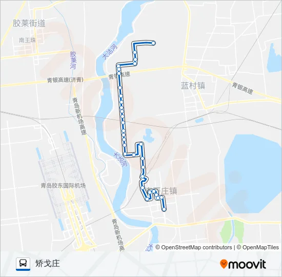 胶州29路 Bus Line Map