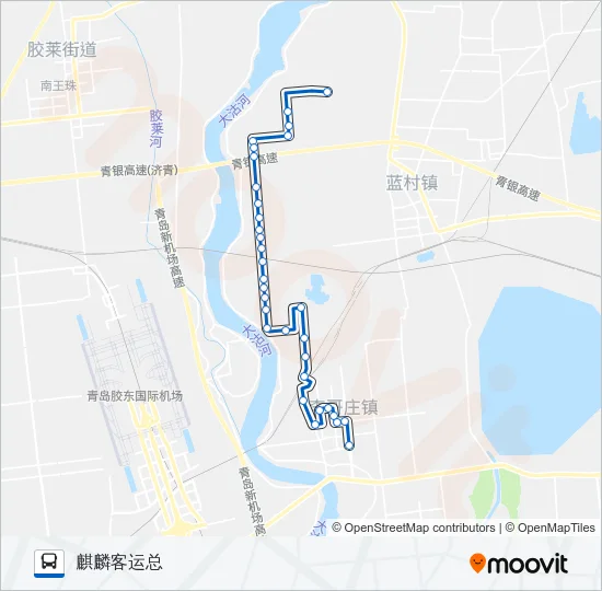 胶州29路 Bus Line Map