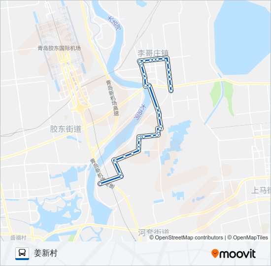 胶州30路 bus Line Map