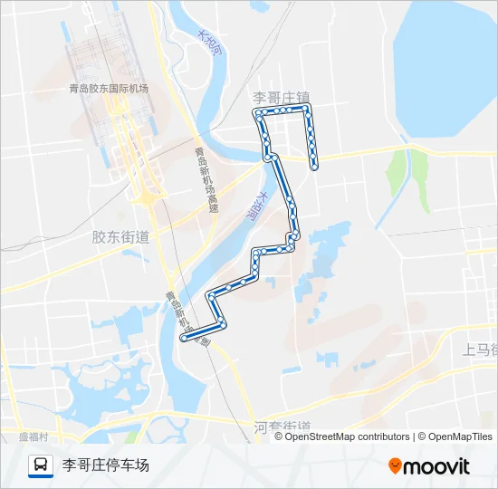 胶州30路 Bus Line Map
