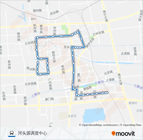 胶州88路 Bus Line Map