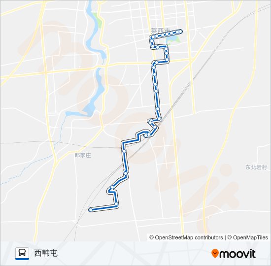 公交莱西20路的线路图