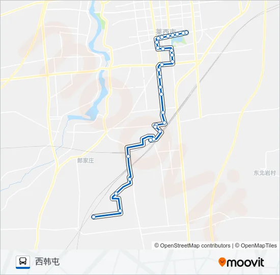 莱西20路 Bus Line Map