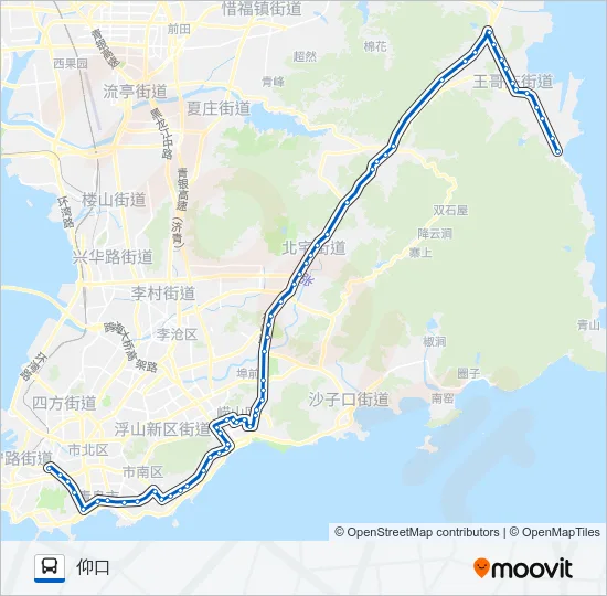 110路专线 Bus Line Map
