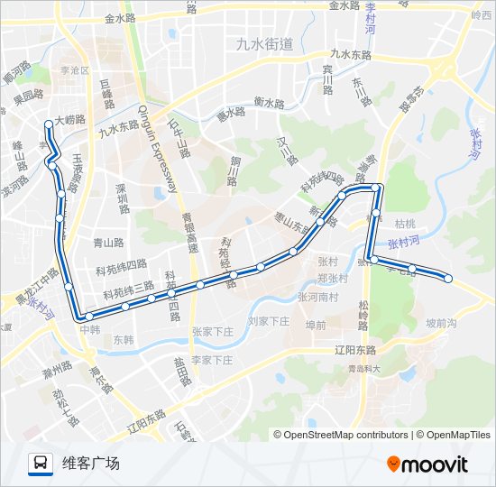 114路区间 bus Line Map