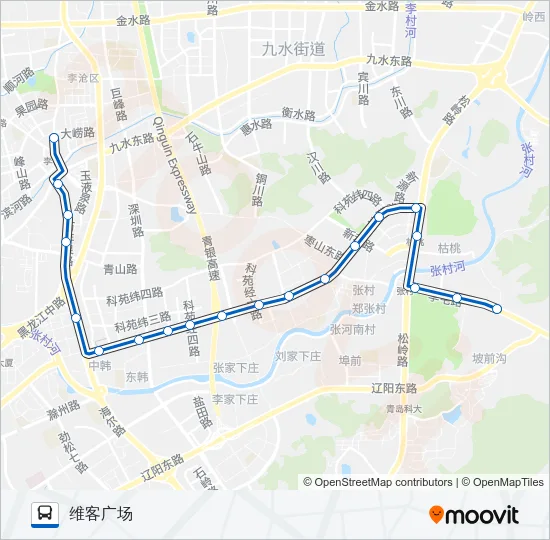 114路区间 Bus Line Map