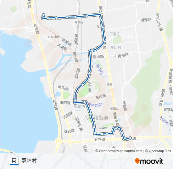 公交115区间路的线路图