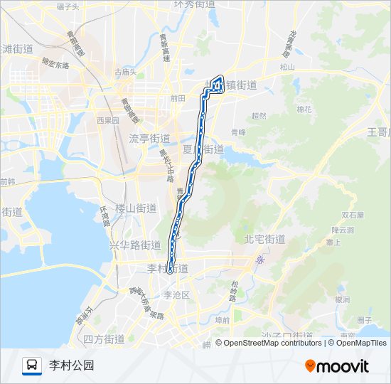 公交131环线路的线路图