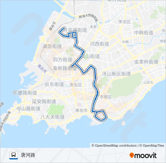 208路环线 bus Line Map