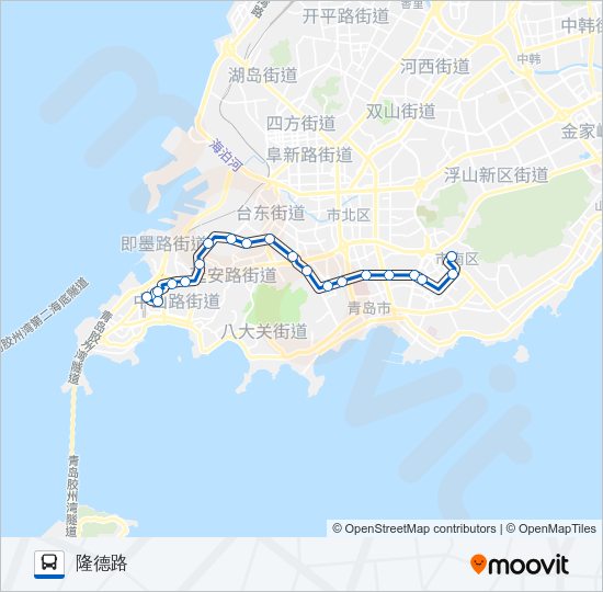 公交218空调路的线路图