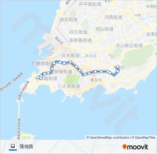 公交218空调路的线路图