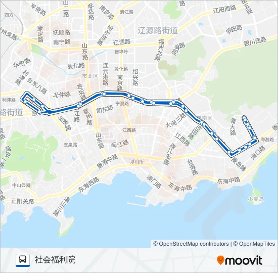 公交226环线路的线路图