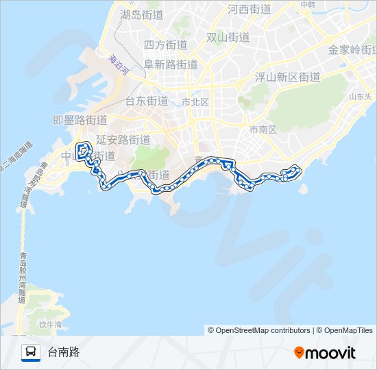 公交231环线路的线路图