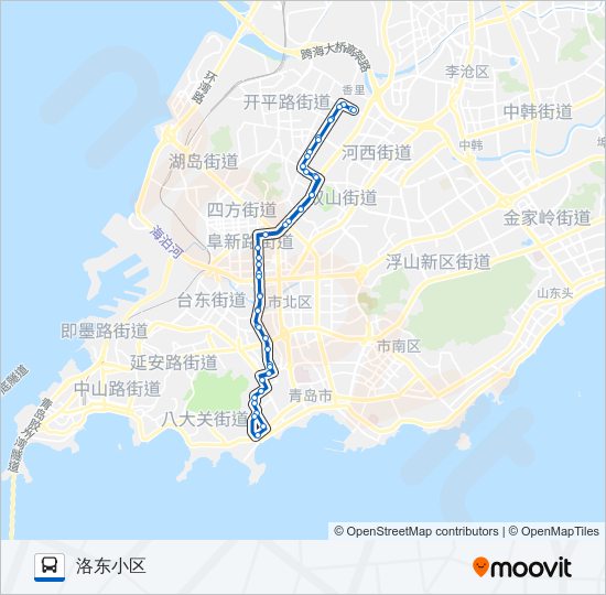 公交310环线路的线路图