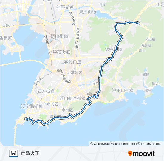 公交311专线路的线路图