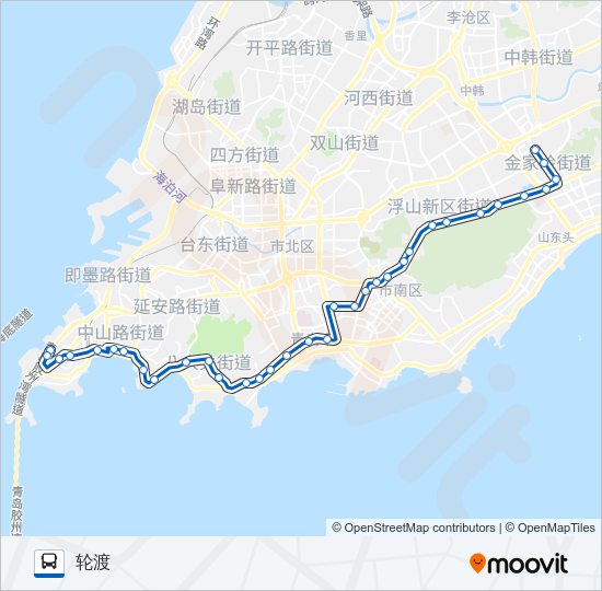 公交312区间路的线路图