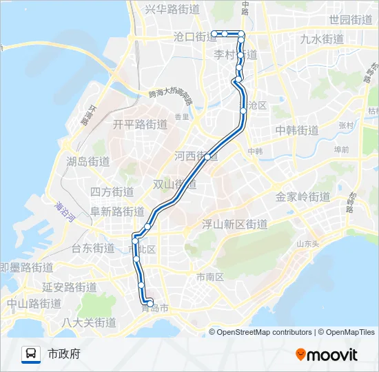 318路大站 Bus Line Map