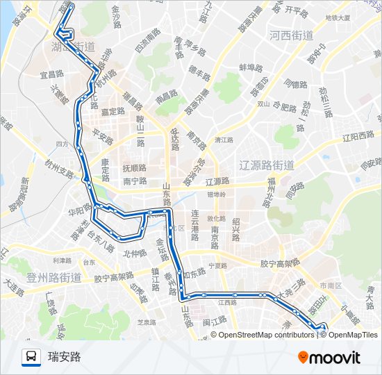 322路环线 bus Line Map