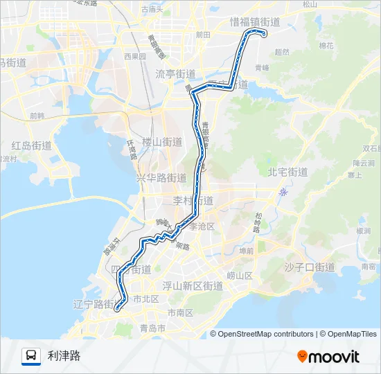 公交371区间路的线路图