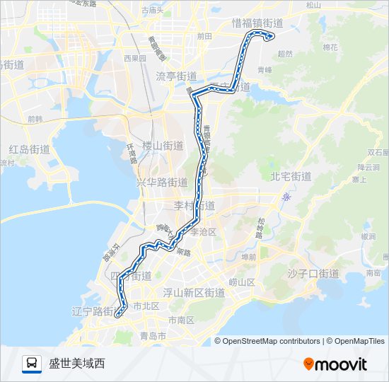 公交371区间路的线路图