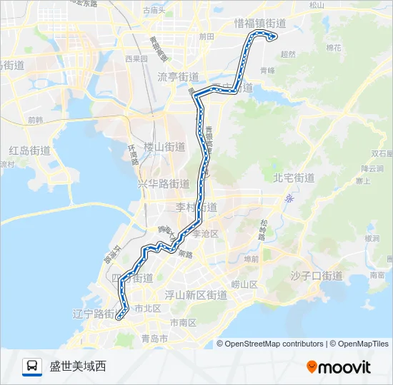 公交371区间路的线路图
