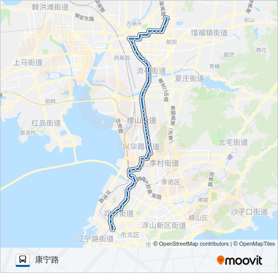 公交373专线路的线路图