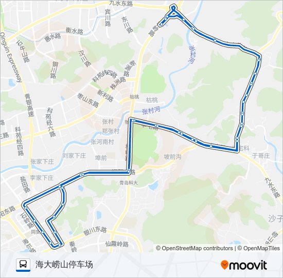384路环线 bus Line Map