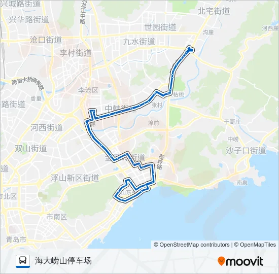 公交386环线路的线路图
