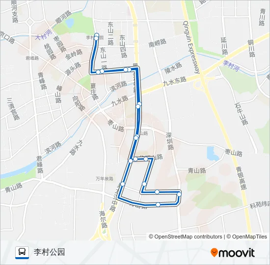 407路内环 Bus Line Map