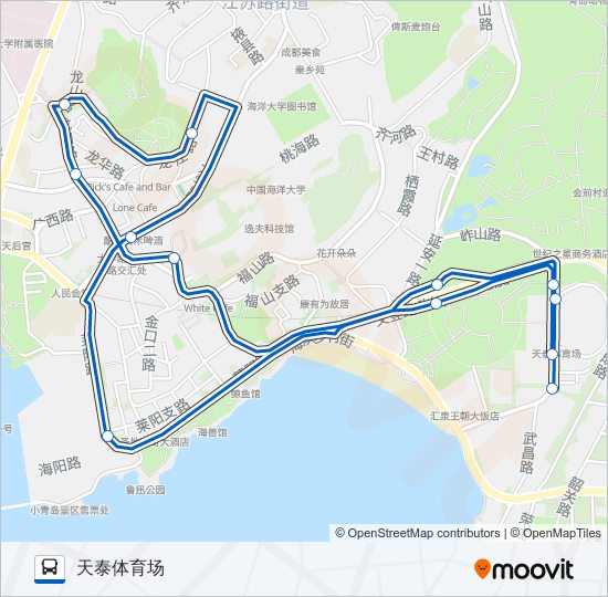 411路环线 bus Line Map