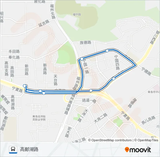 公交467环线路的线路图