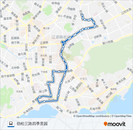 601路环线 bus Line Map