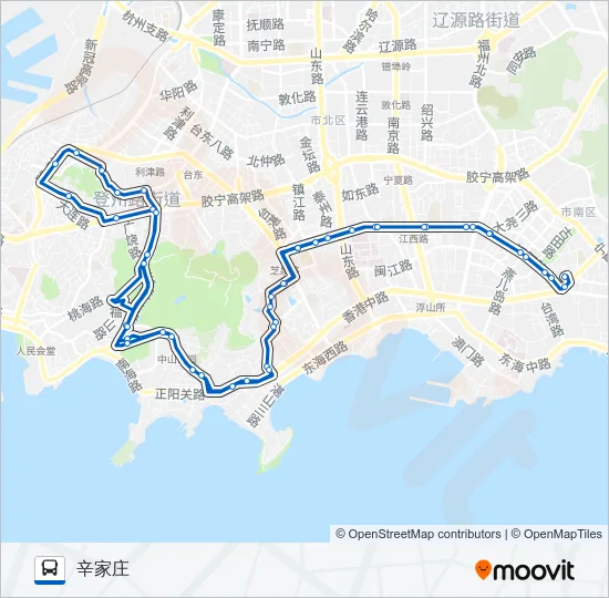 公交604环线路的线路图