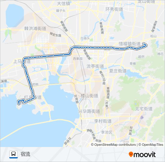 公交902支線路的線路圖