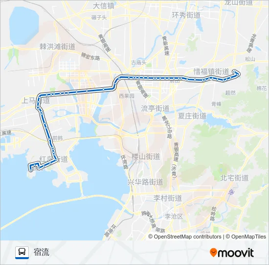 公交902支线路的线路图