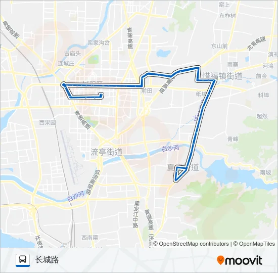 公交909环线路的线路图