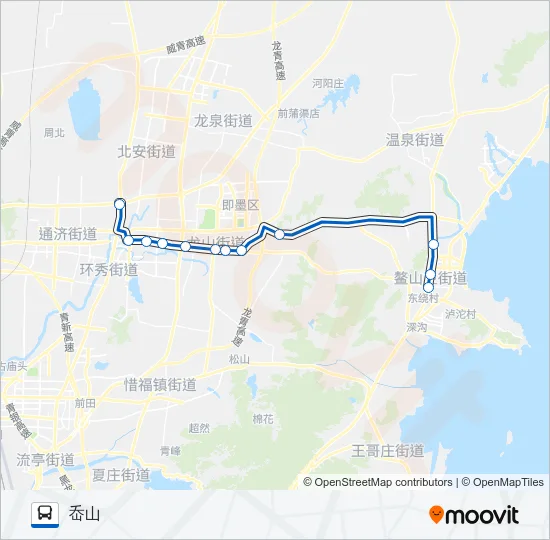 公交即墨101路的线路图