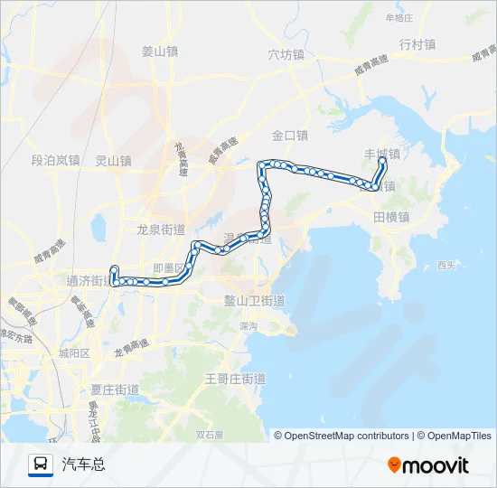 公交即墨103路的线路图