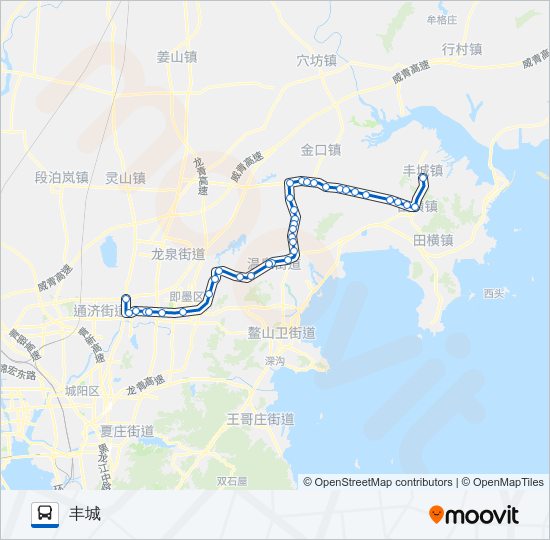 公交即墨103路的线路图