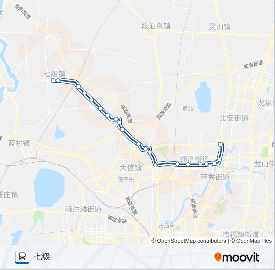 公交即墨109路的线路图