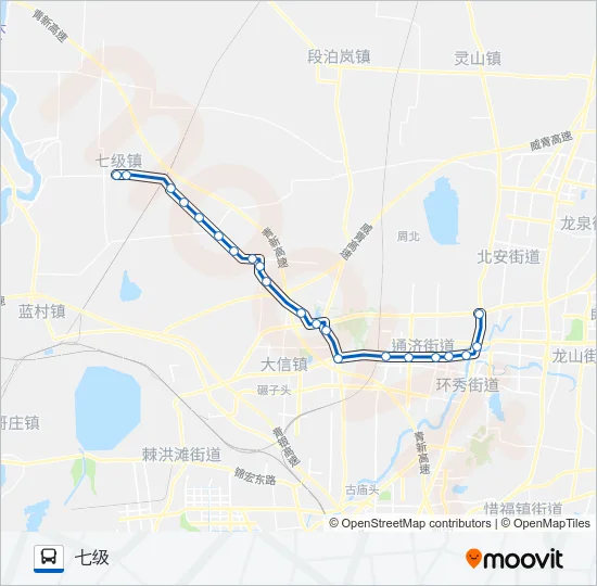 公交即墨109路的线路图