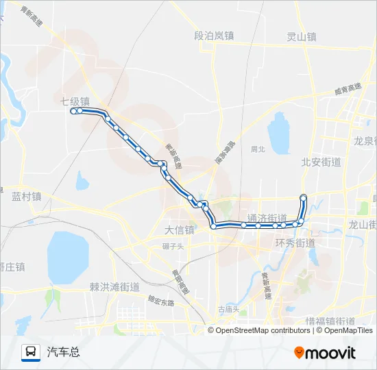 公交即墨109路的线路图