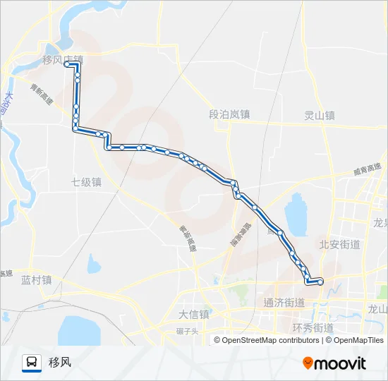公交即墨111路的线路图