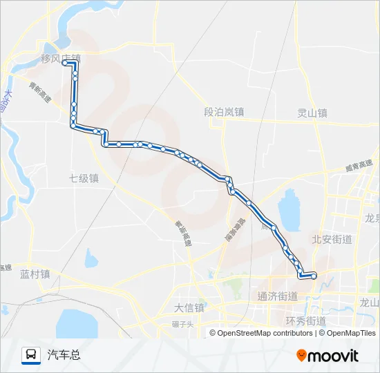 公交即墨111路的线路图